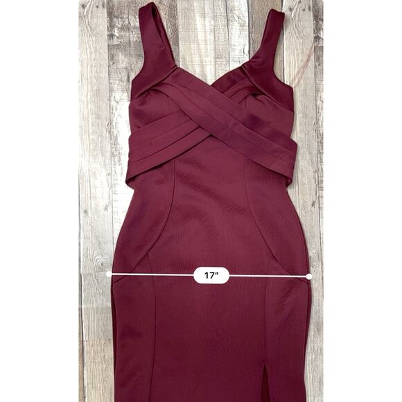 Emerald Sunday Sleeveless Evening Brides Maid Sleeveless Long Dress MEDIUM Slit - Picture 9 of 14